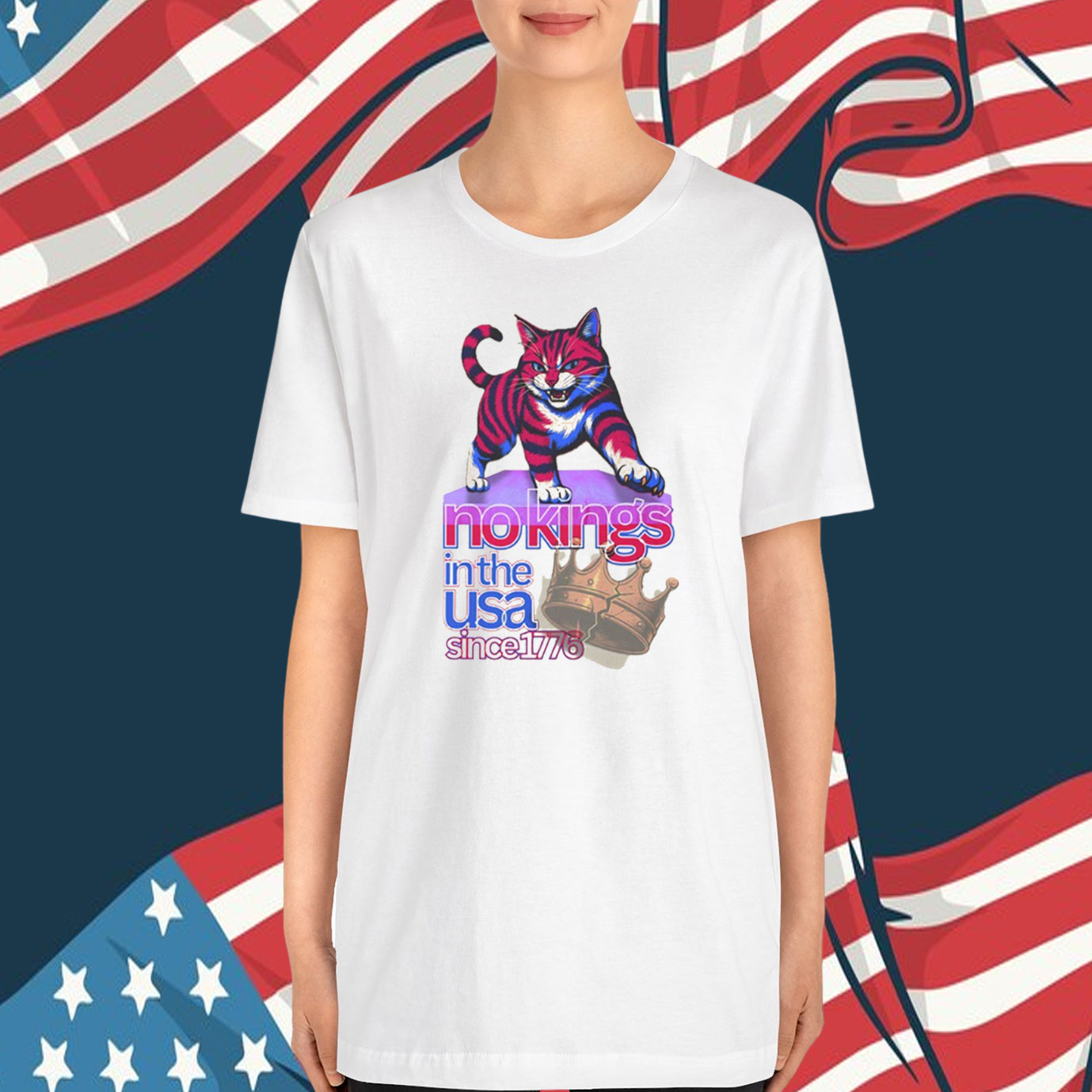 No Kings in The USA Since 1776 T-Shirt