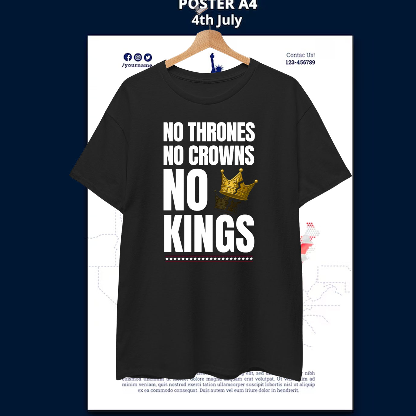 NoThrones No Crowns No Kings T-Shirt