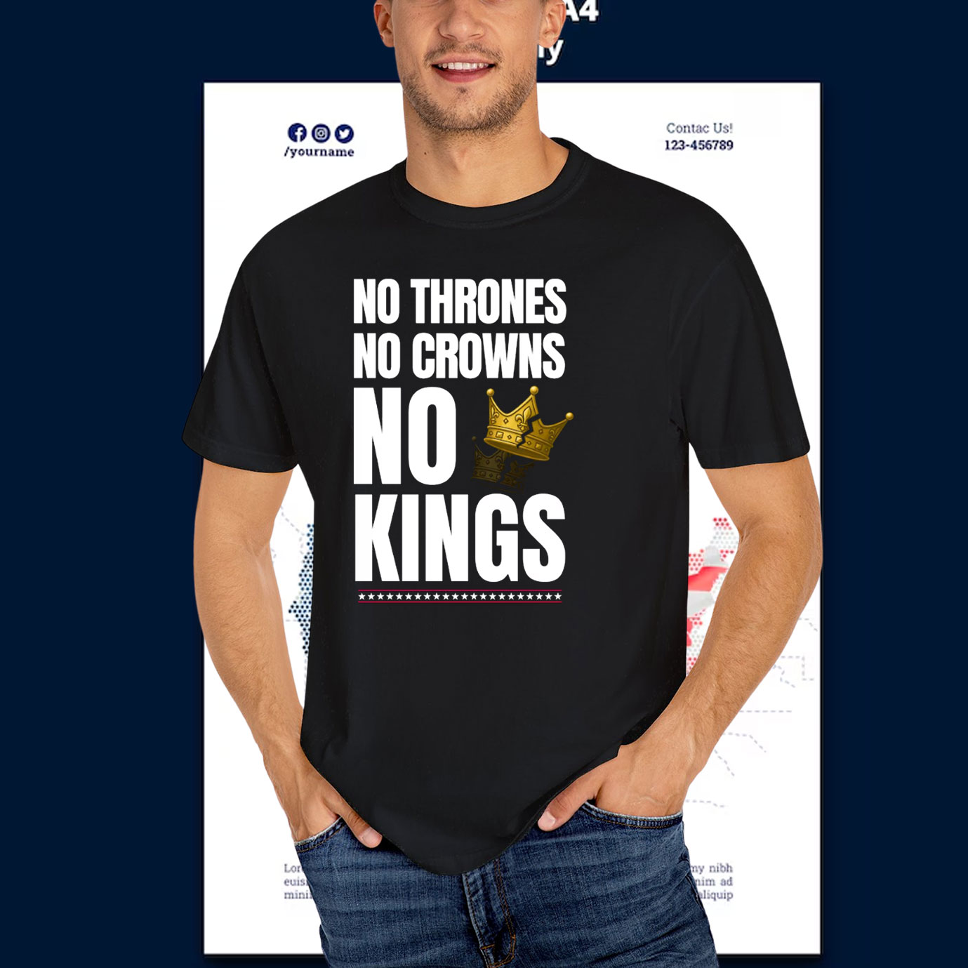 NoThrones No Crowns No Kings T-Shirt