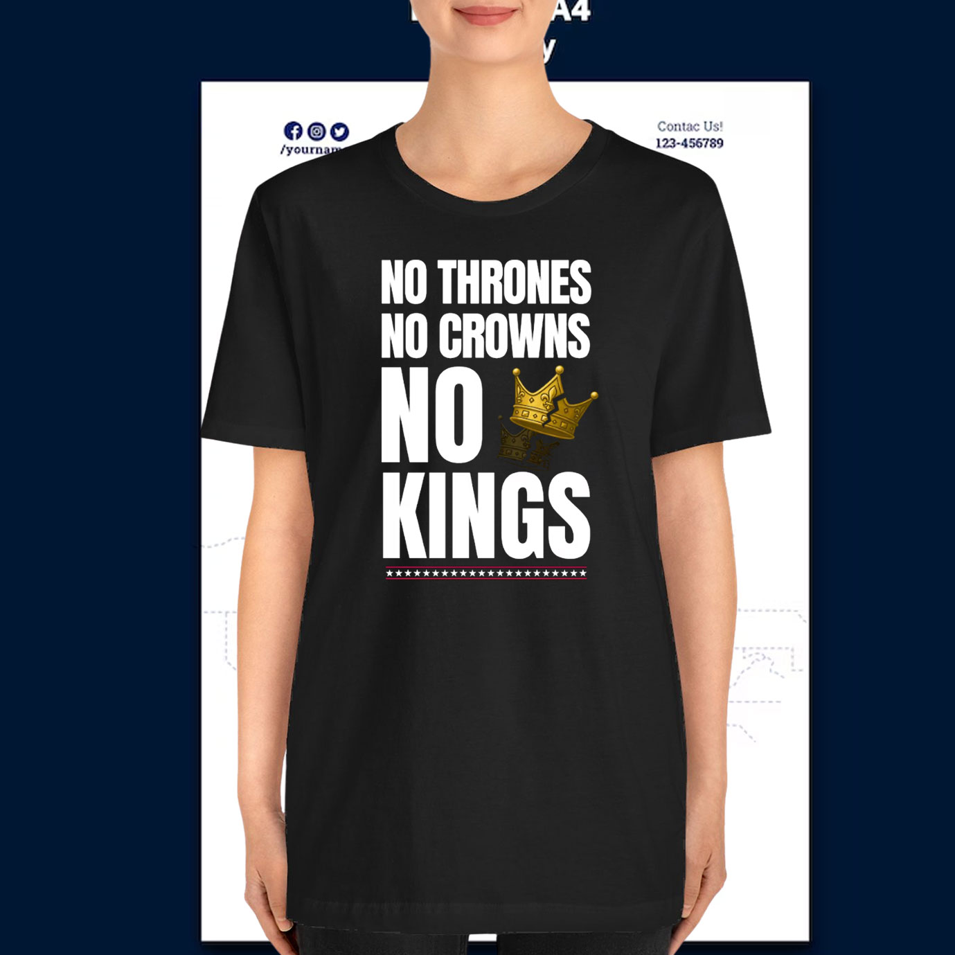 NoThrones No Crowns No Kings T-Shirt