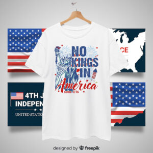 Official No Kings in America Since 1776 T-Shirt