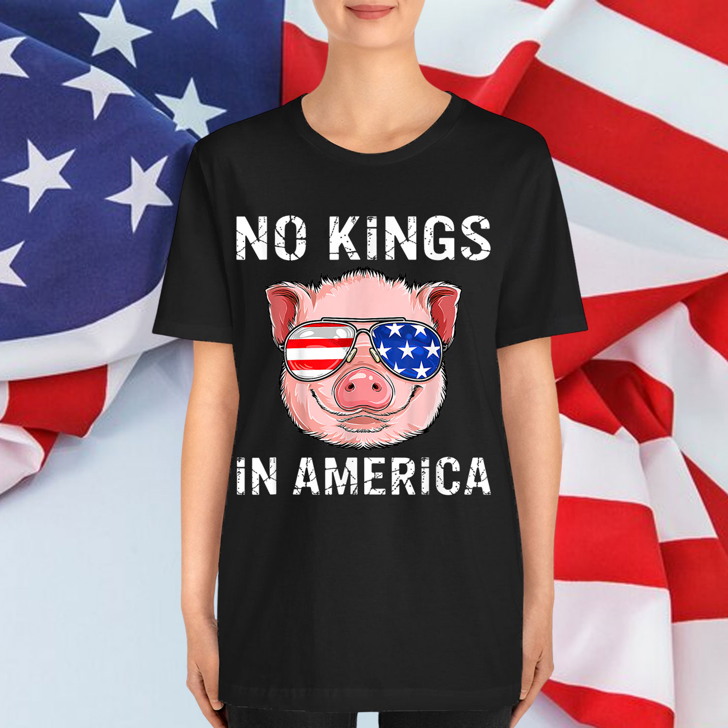 Patriotic Pro Democracy June 14 No Kings In America Shirt
