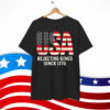 Rejecting Kings Since 1776 Patriotic USA Flag 4th Of July Shirt