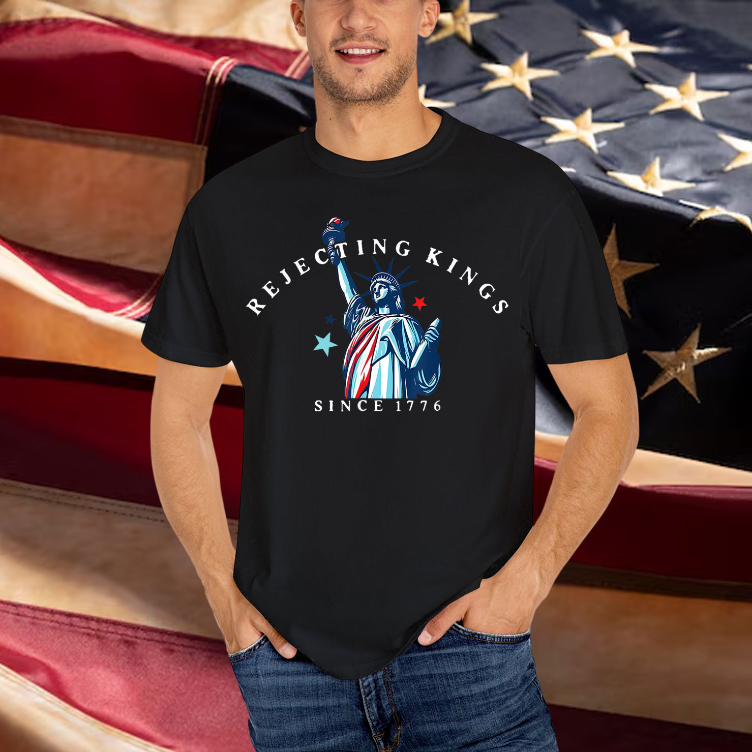 Rejecting Kings Statue of Liberty Since 1776 Shirt