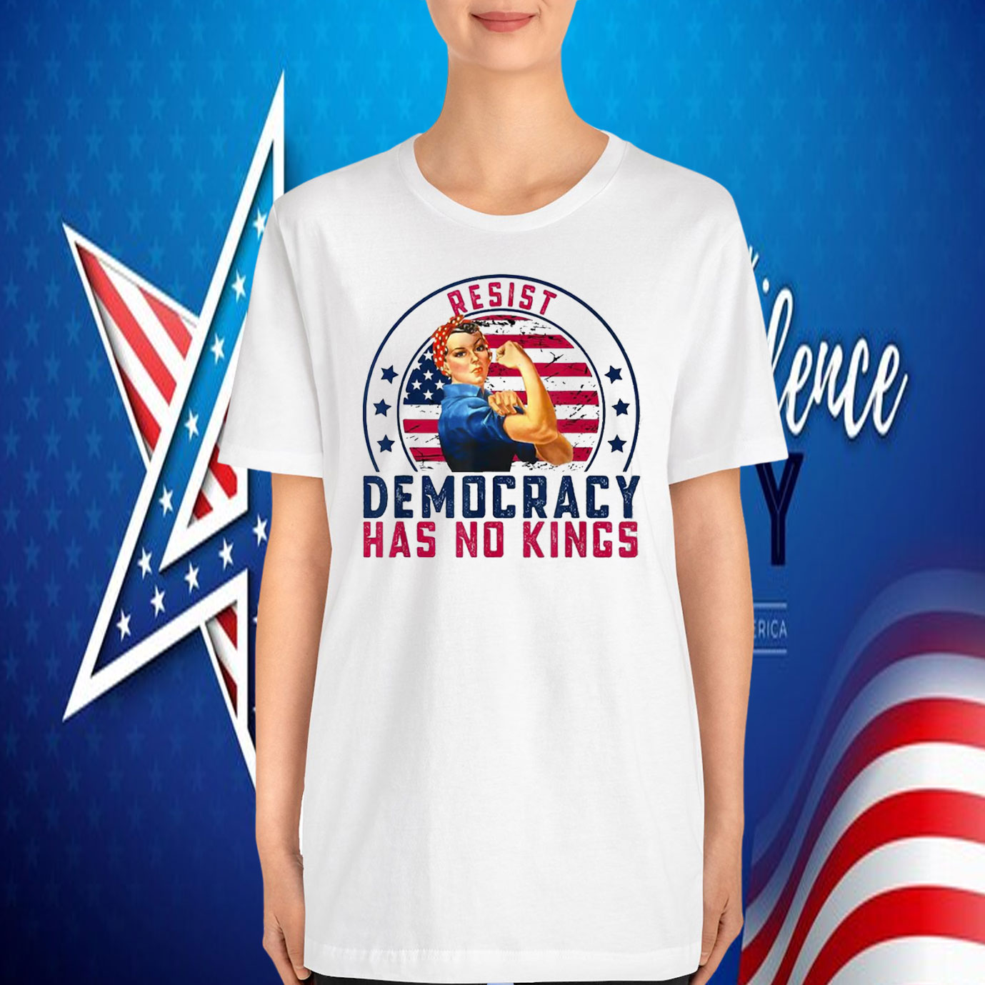 Resist Democracy Has No Kings T-Shirt