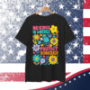 Retro Floral 70s No King In America Democracy Rejecting King Shirt