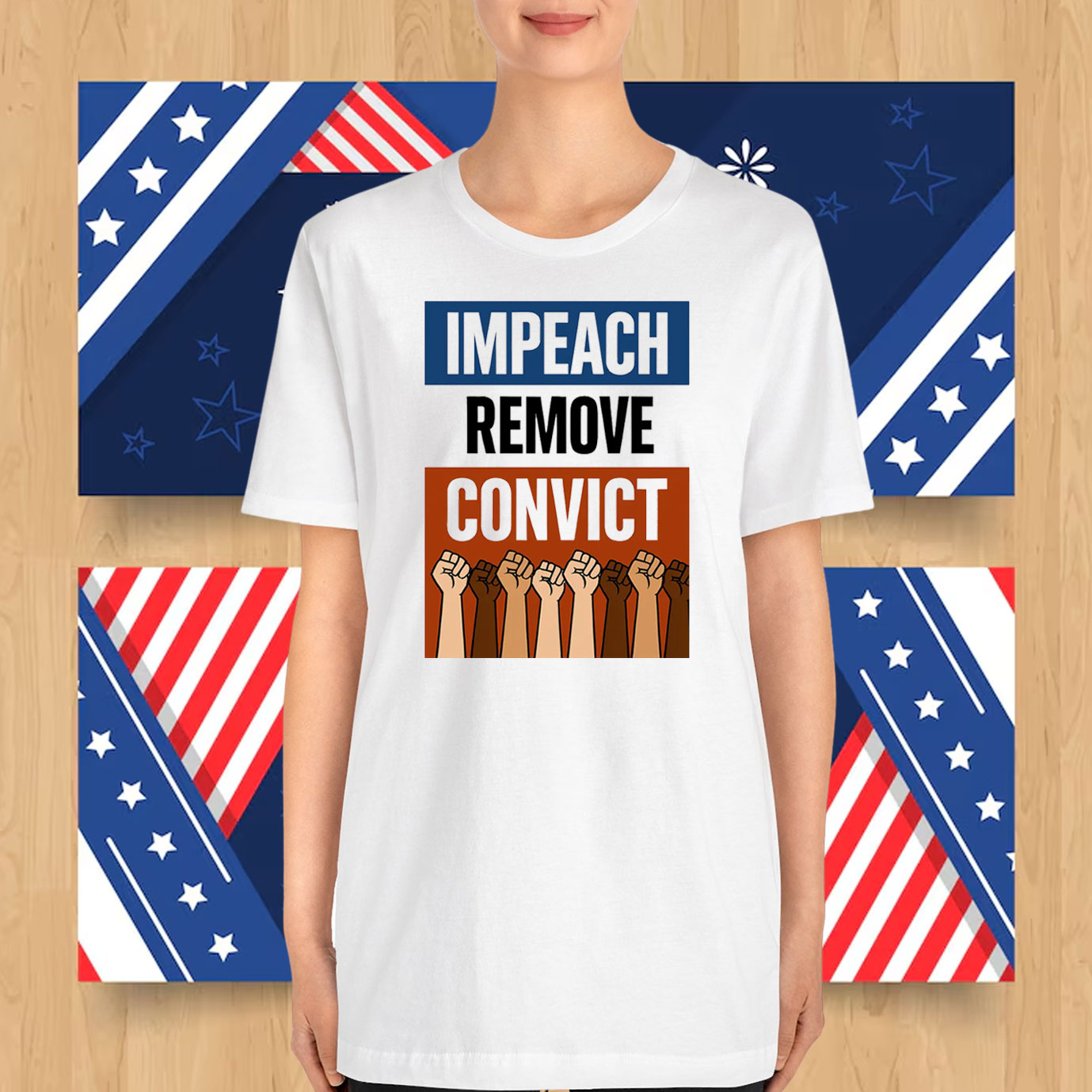 Retro Impeach Remove Convict T-Shirt