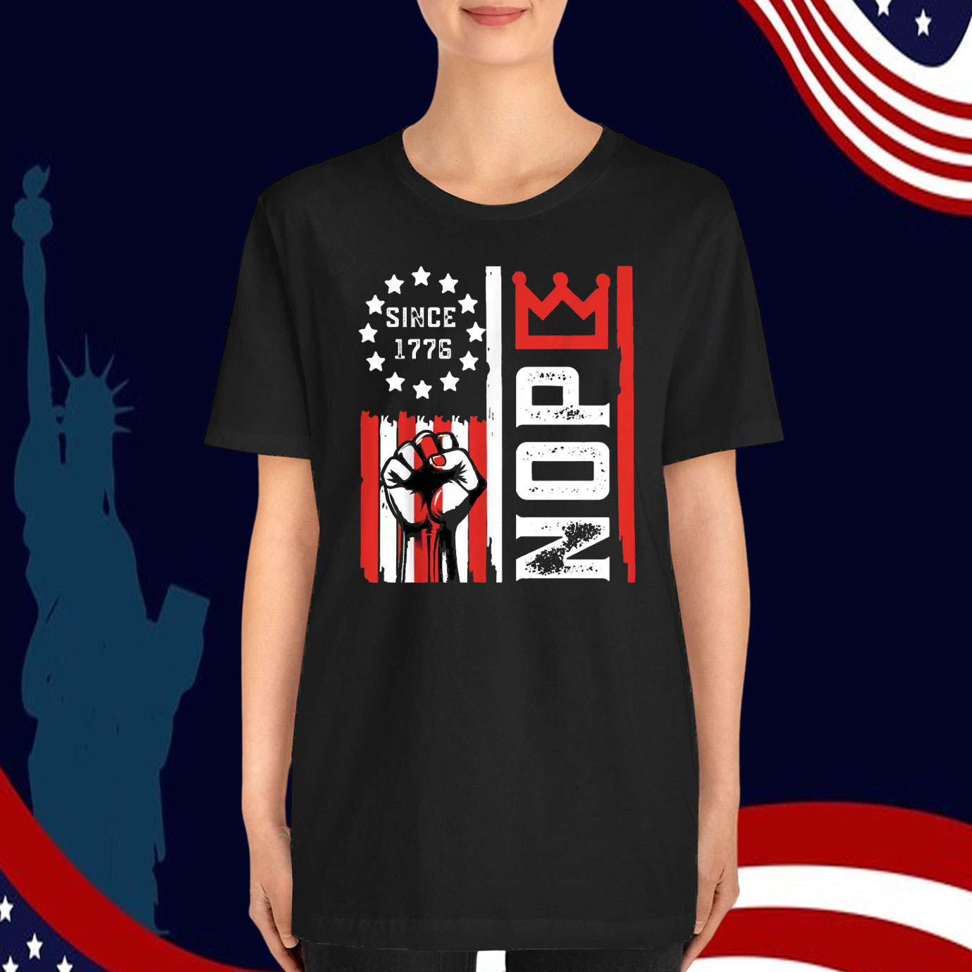 Retro Nope Kings Since 1776 T-Shirt
