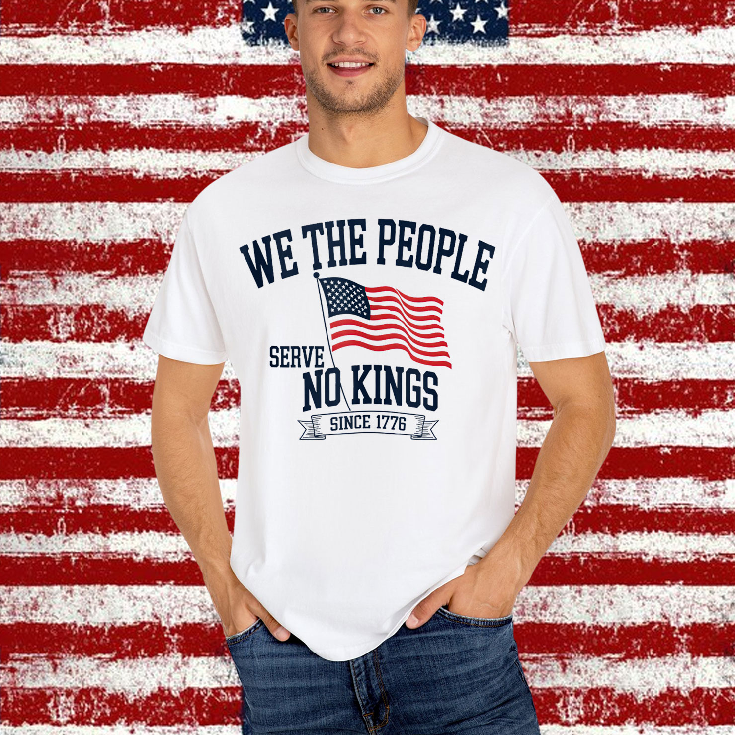 The People Patriotic Political No Kings in America Shirt