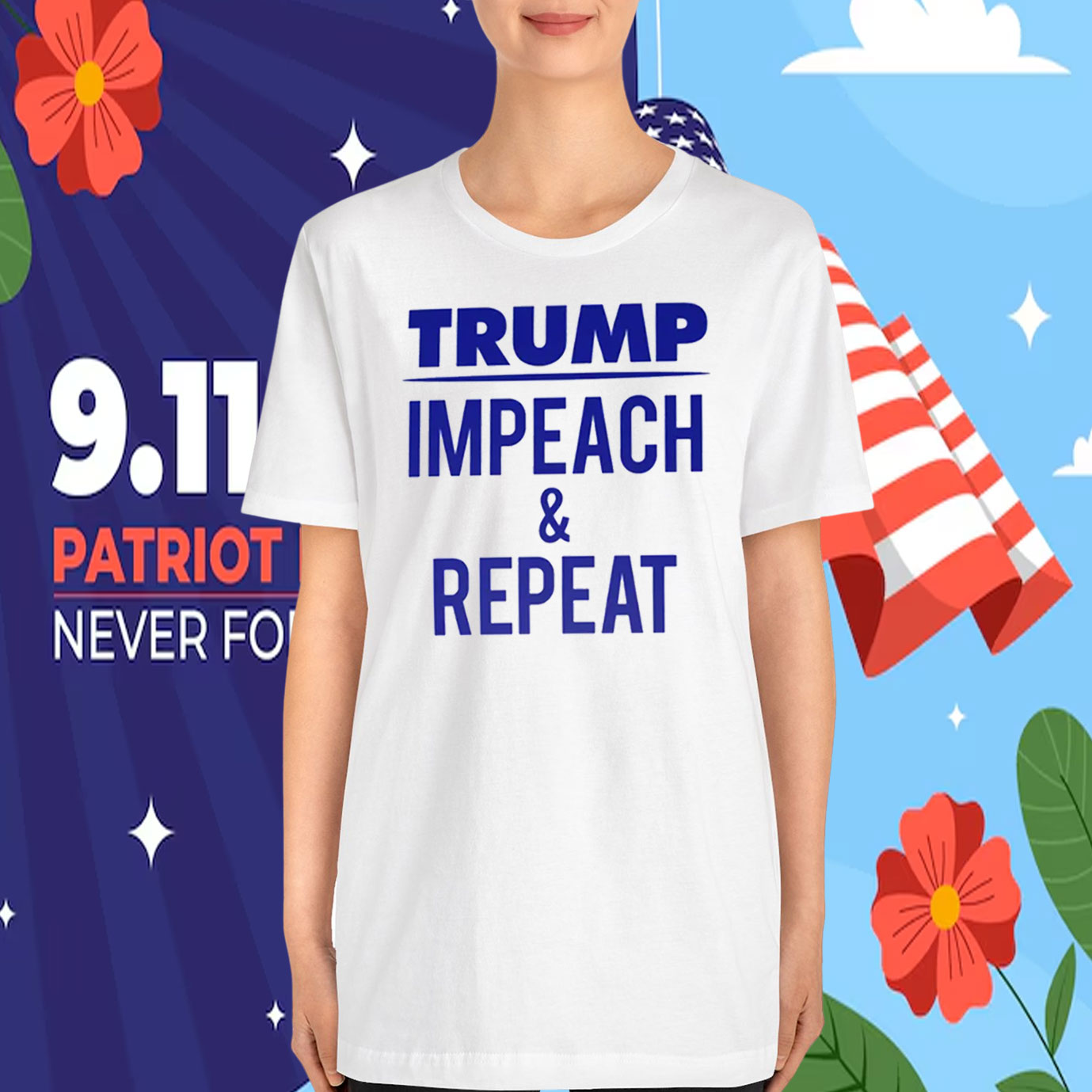 Trump - Impeach & Repeat T-Shirt