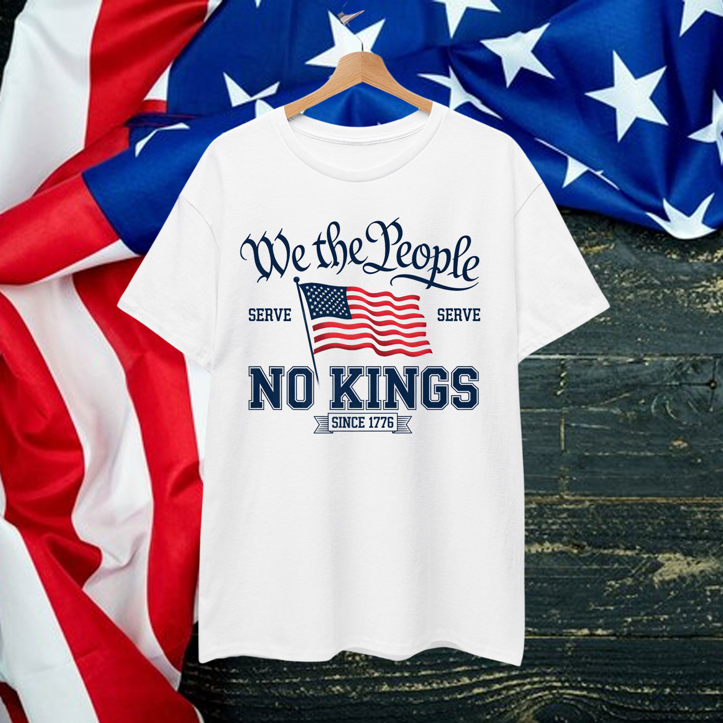 USA No Kings America People Patriotic Political Shirt