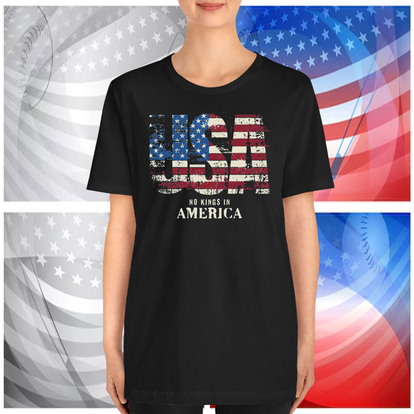 USA No Kings In America T-Shirt