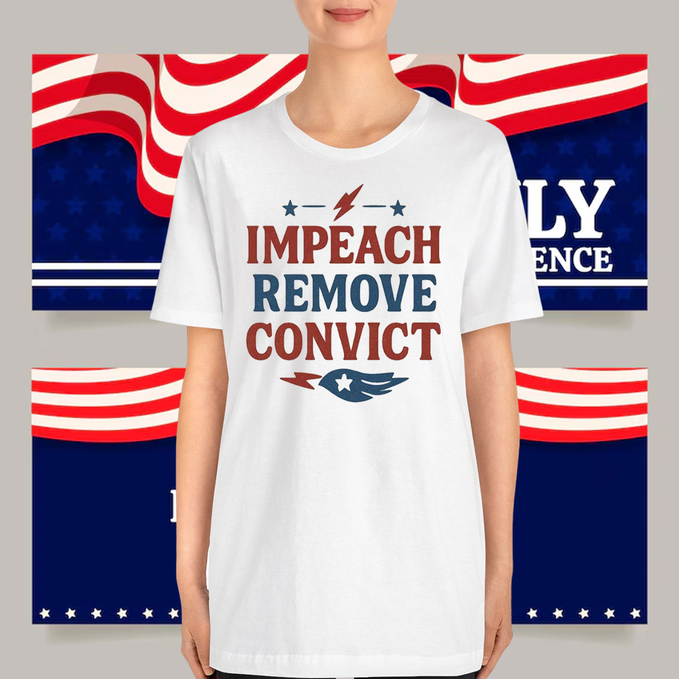 Vintage Impeach Remove Convict T-Shirt