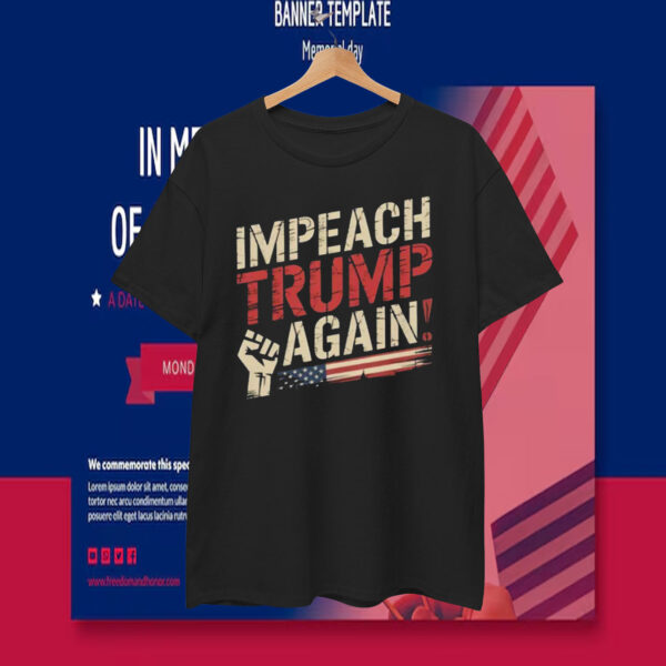 Vintage Impeach Trump Again! T-Shirt