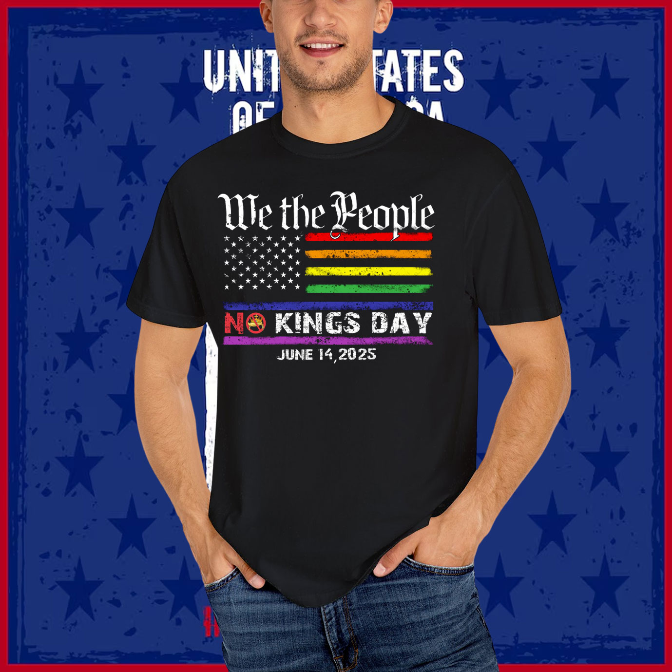We the People No Kings Day June 14,2025 T-Shirt
