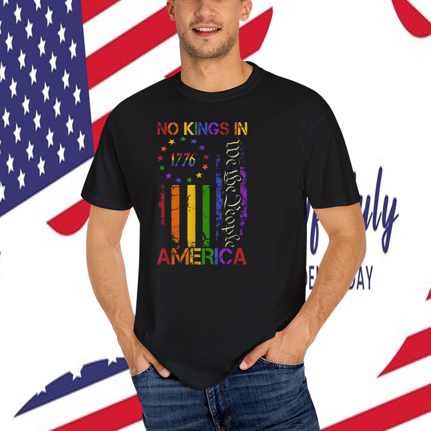 We the People No Kings in America 1776 T-Shirt