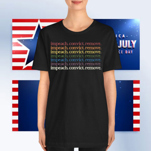 impeach convict remove rainbow Unisex T-Shirt