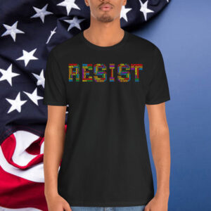 Resist Typography Graphic Anti Trump Social Justice T-Shirt